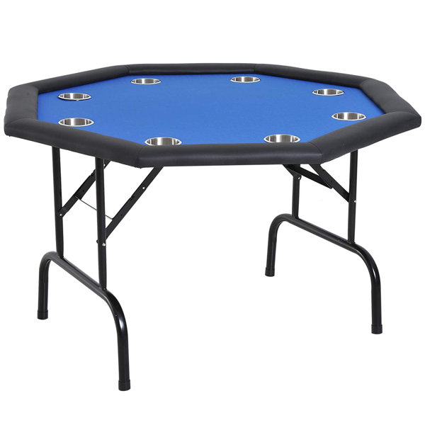 Soozier 47.25” 8 Player Octagonal Foldable Poker Table & Reviews Wayfair